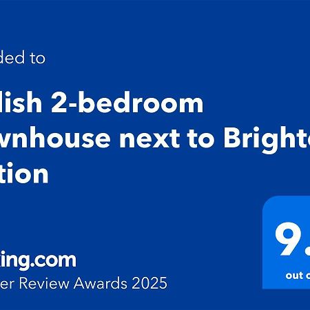 Stylish 2-Bedroom Townhouse Next To Brighton Station Екстер'єр фото